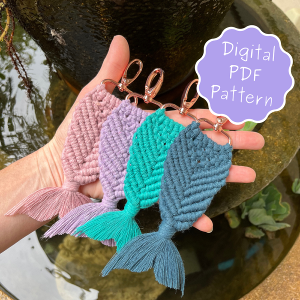 Mermaid Keychain Pattern