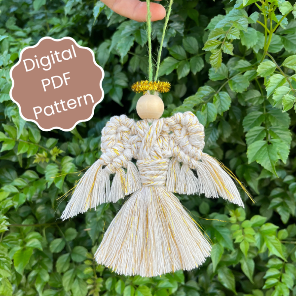 Macrame Angel Christmas Ornament Pattern