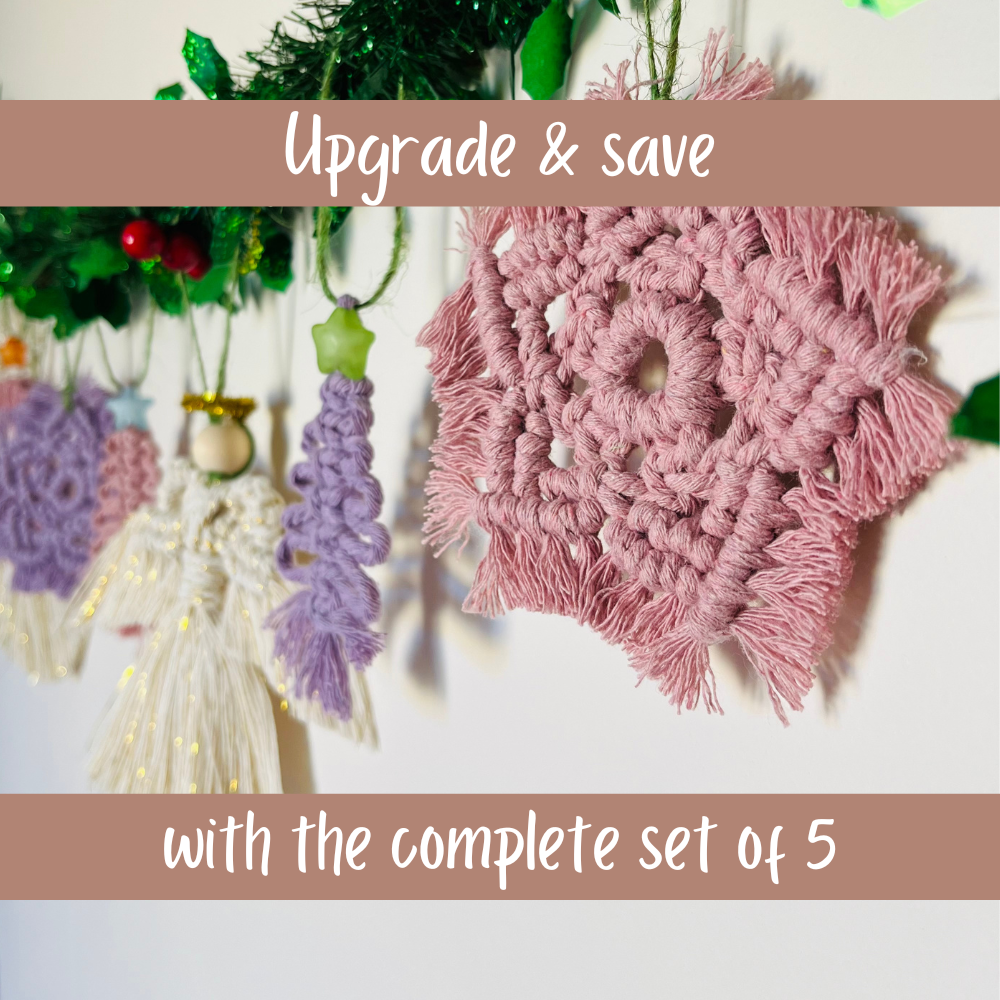 Macramé Star Christmas Ornament Pattern - My Mum the Dreamer